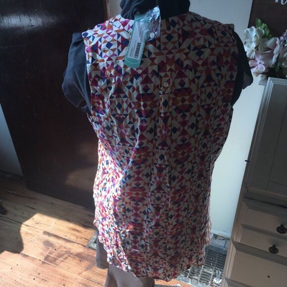 41Hawthorn S Colobri Stitchfix tangerine and pink sleeveless top - Picture 2 of 4